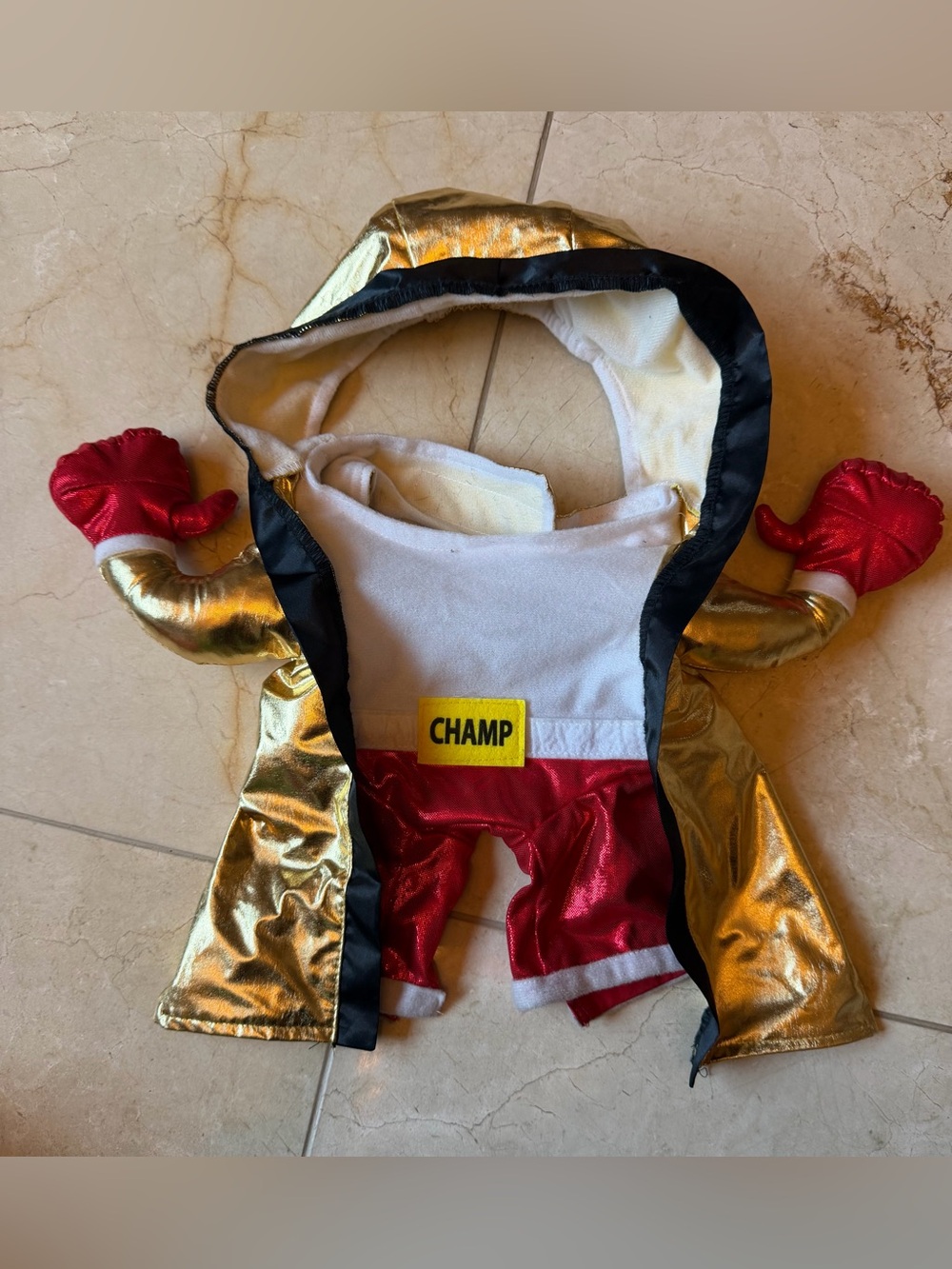 Pet Boxing Champ Frontal Halloween Dog Costume Size Medium